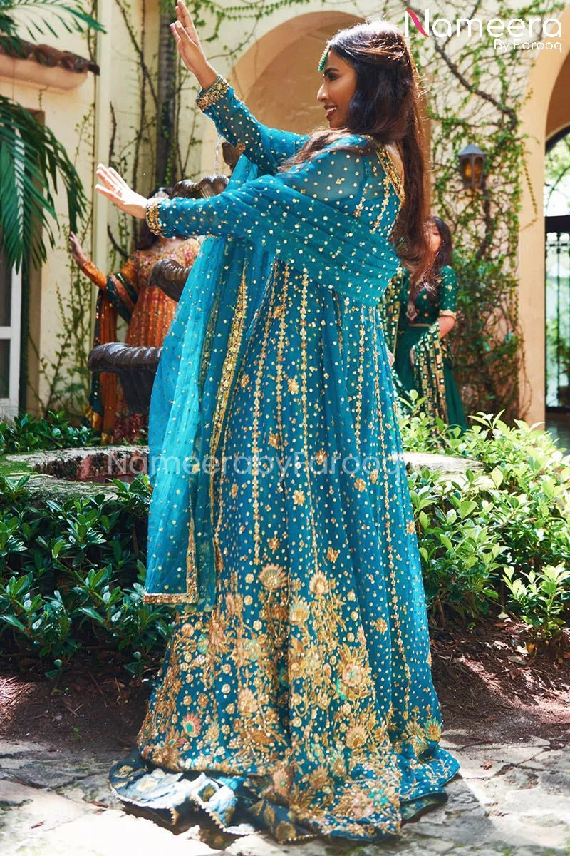 Latest Pakistani Bridal Gown Lehnga Choli Dress #BS574