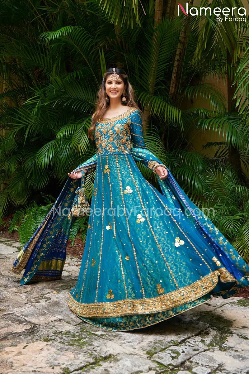 Latest Pakistani Bridal Gown Lehnga Choli Dress #BS574