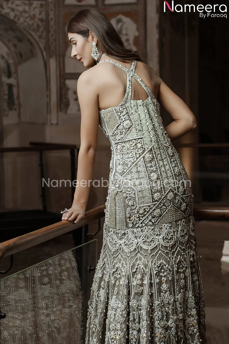 Latest Pakistani Fishtail Dress for Bride Online #BS144