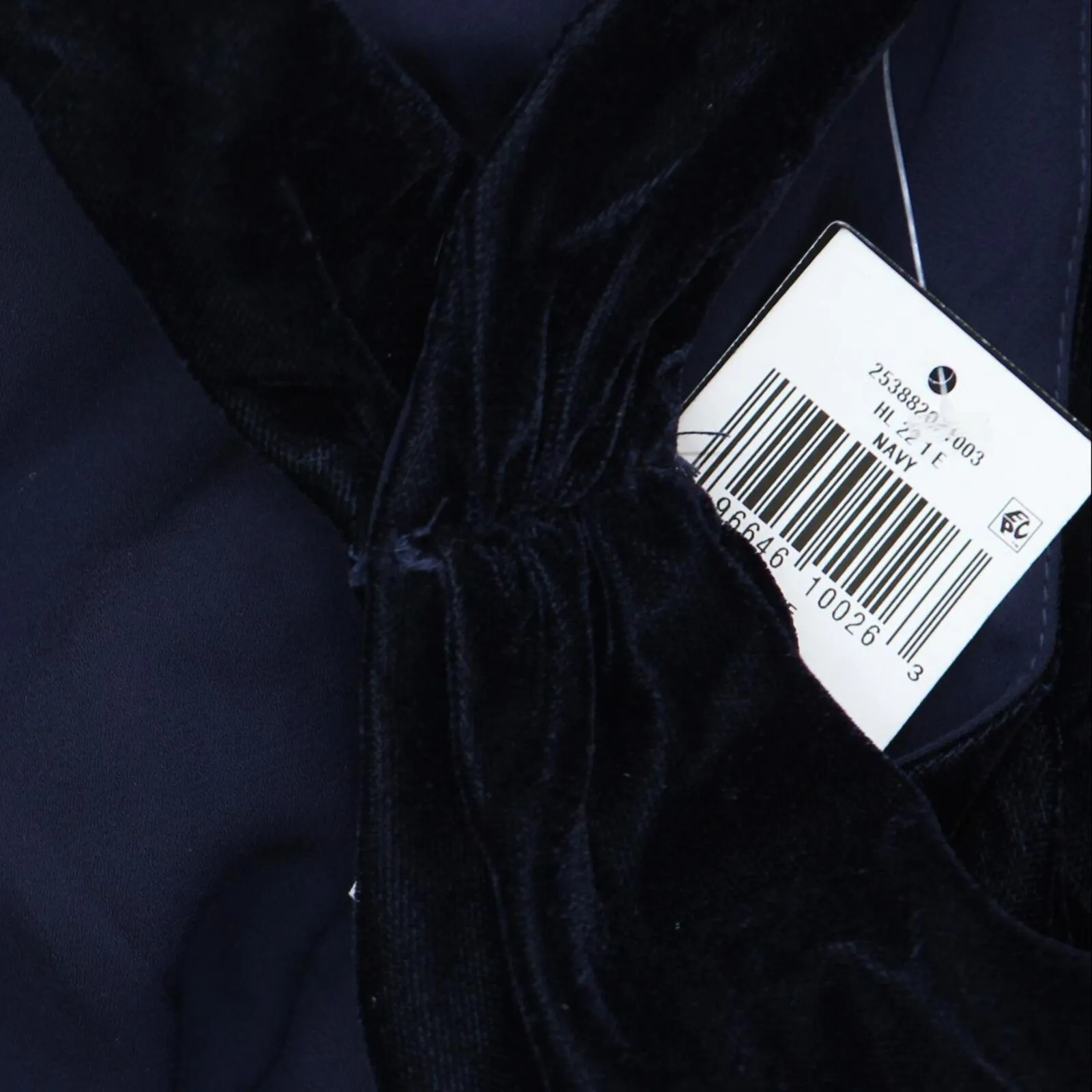 Lauren Ralph Lauren Womens Velvet Halter Gown 253882071003 Navy Blue 8