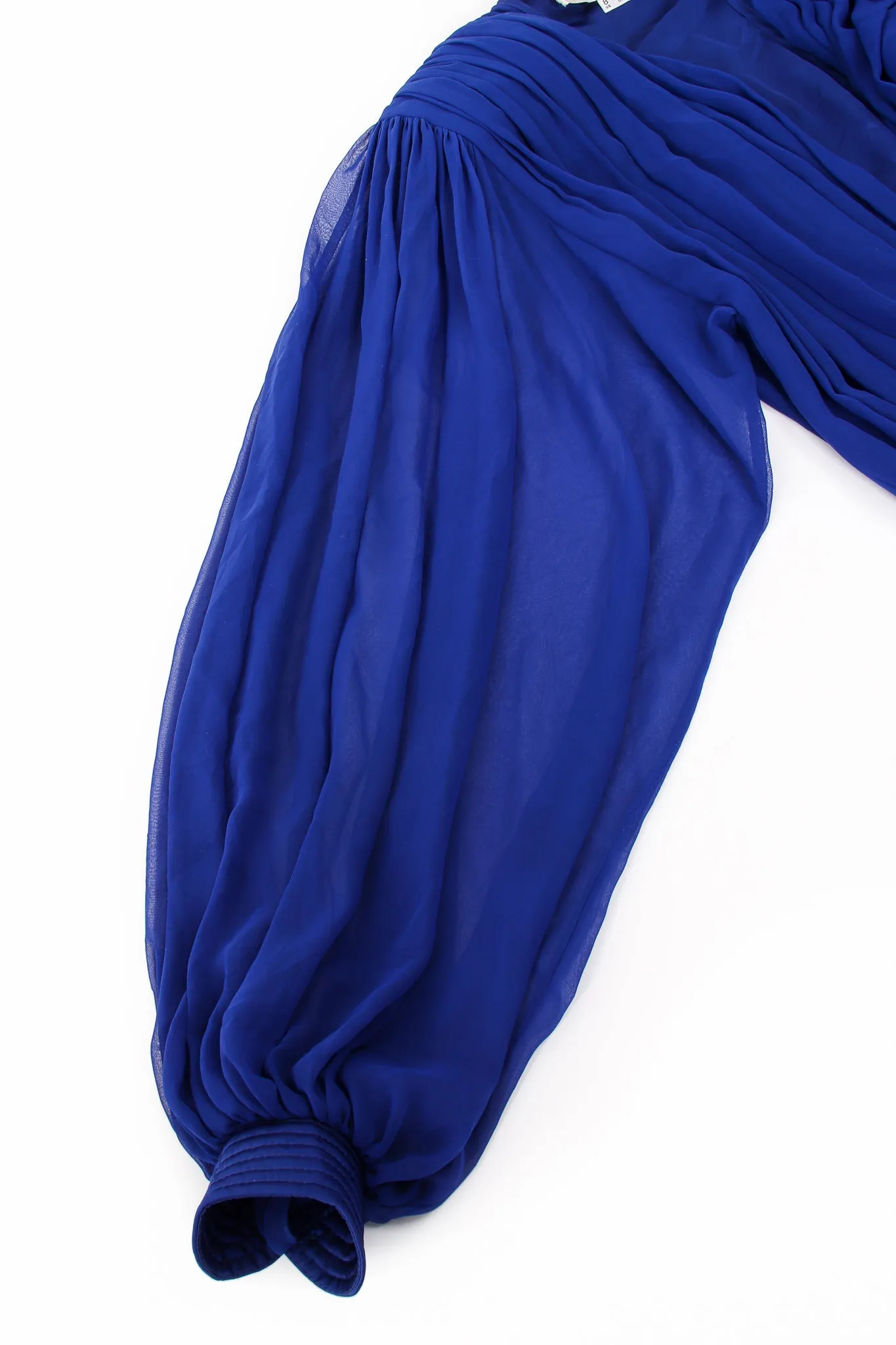 Layered Chiffon Plunge Gown