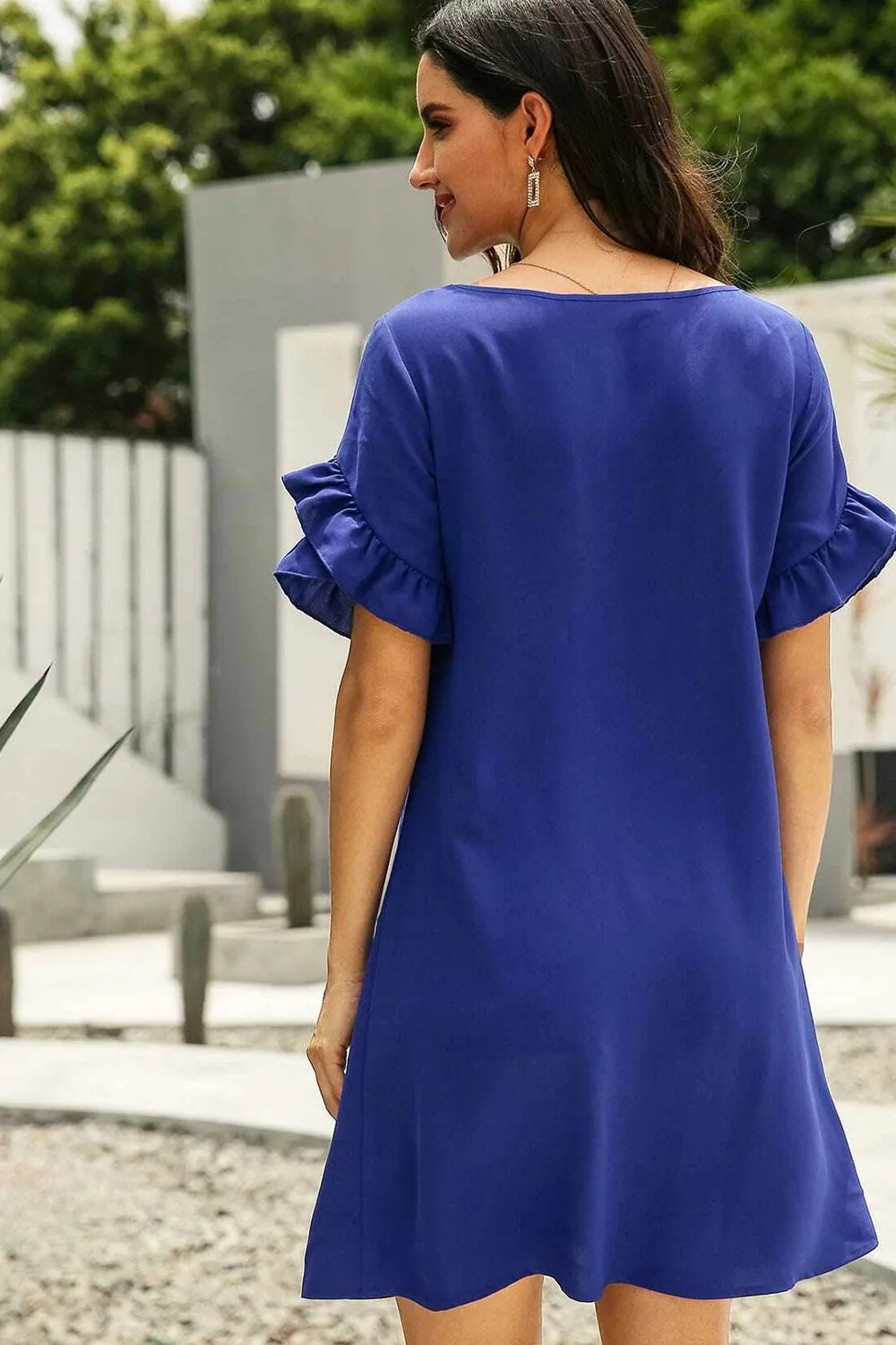 Layered Royal Blue Dress