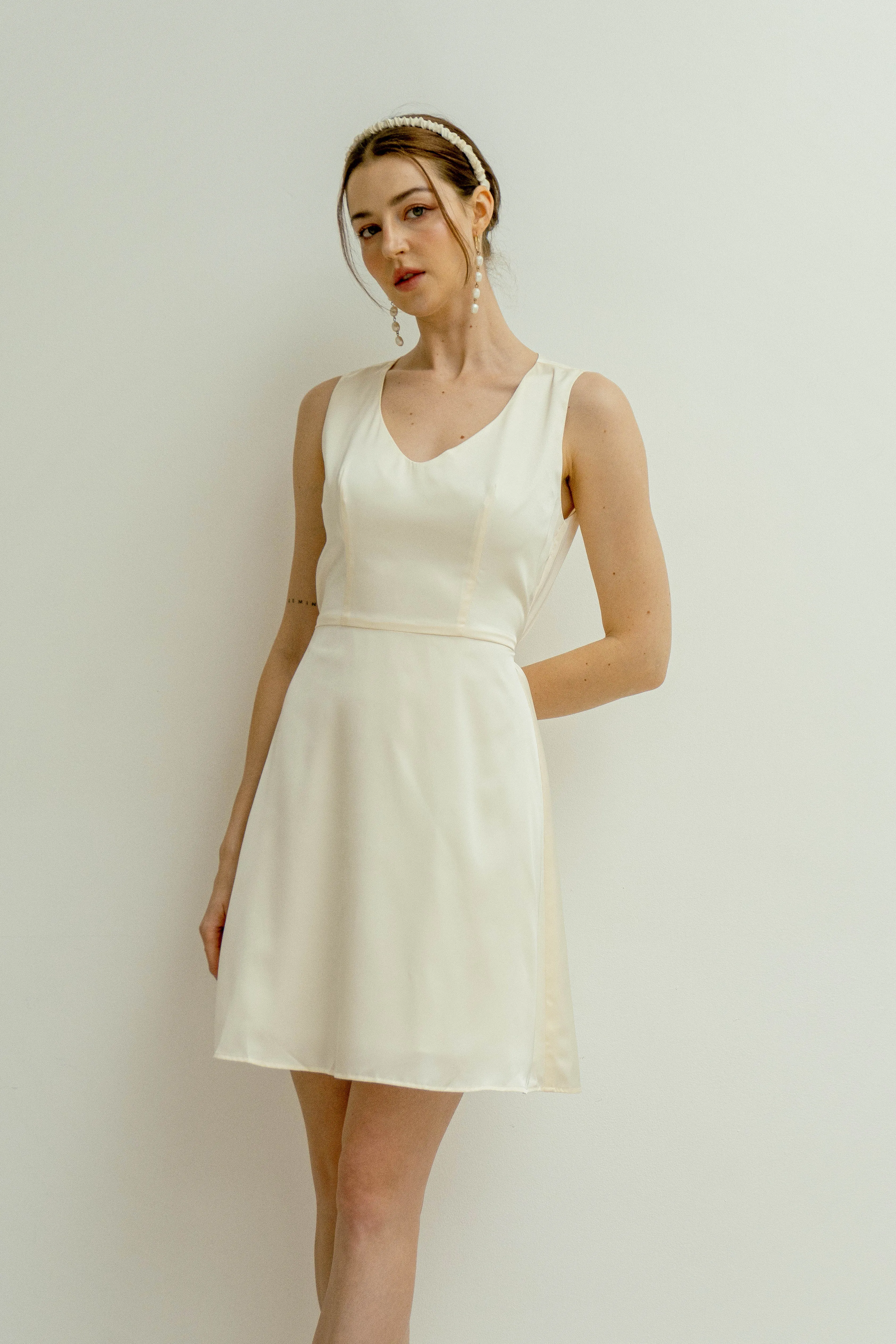 Lenore V Neck Mini Dress