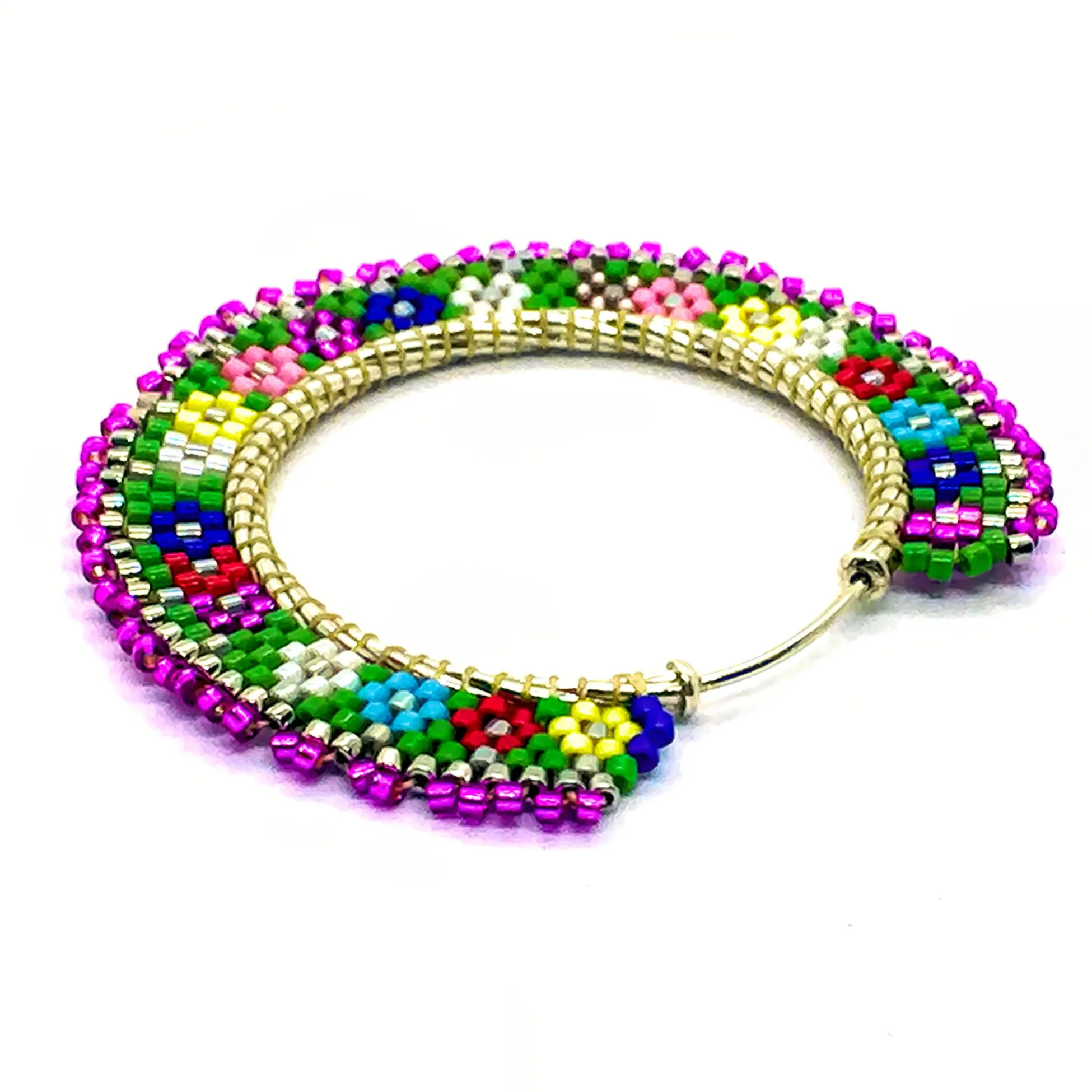Libia: Multicolor Carnaval Miyuki Earrings