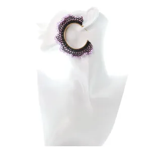 Libia: Purple Nebula Earrings