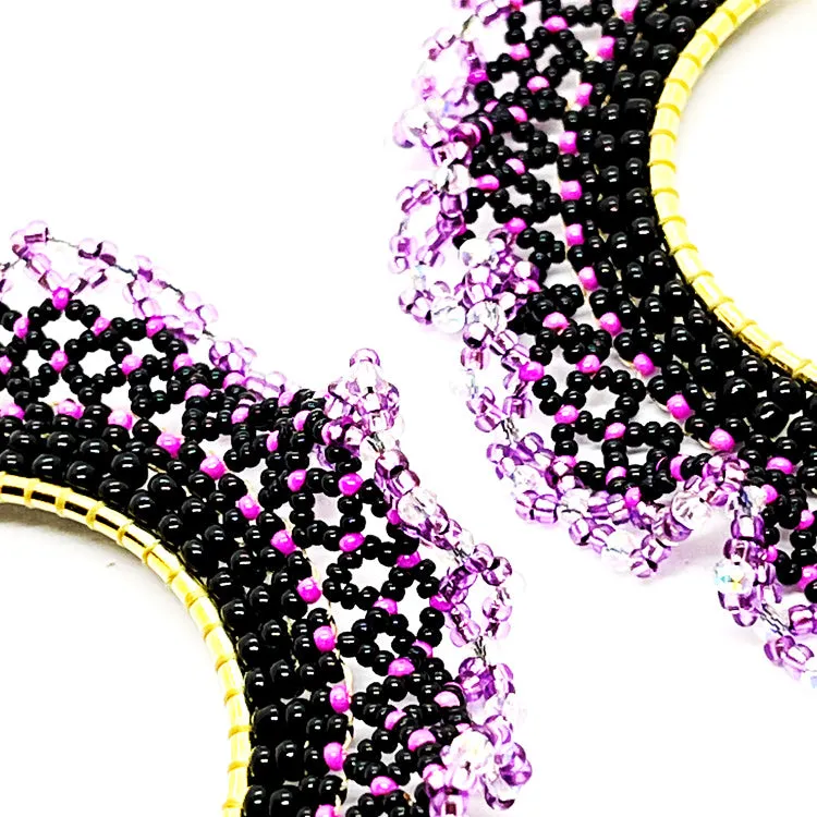 Libia: Purple Nebula Earrings