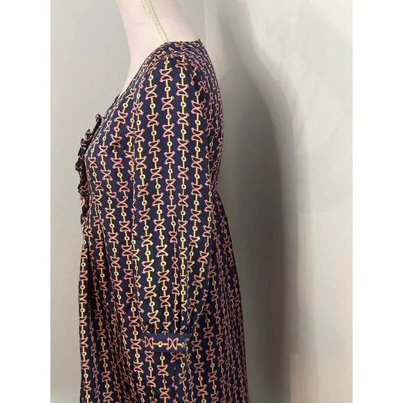 Lilly Pulitzer equestrian 100% pure silk high waisted mini dress. Sz 2