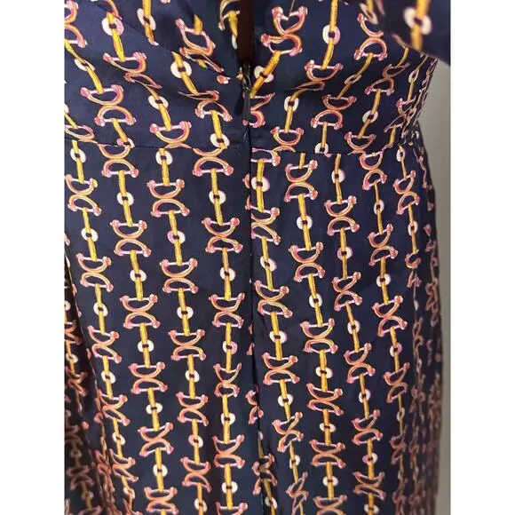 Lilly Pulitzer equestrian 100% pure silk high waisted mini dress. Sz 2