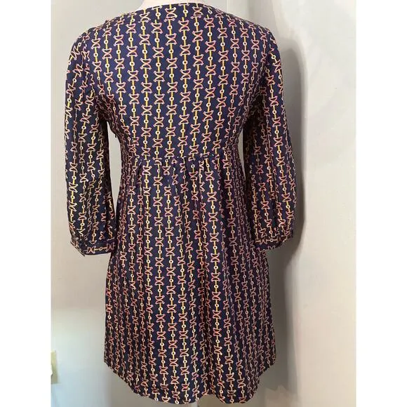 Lilly Pulitzer equestrian 100% pure silk high waisted mini dress. Sz 2