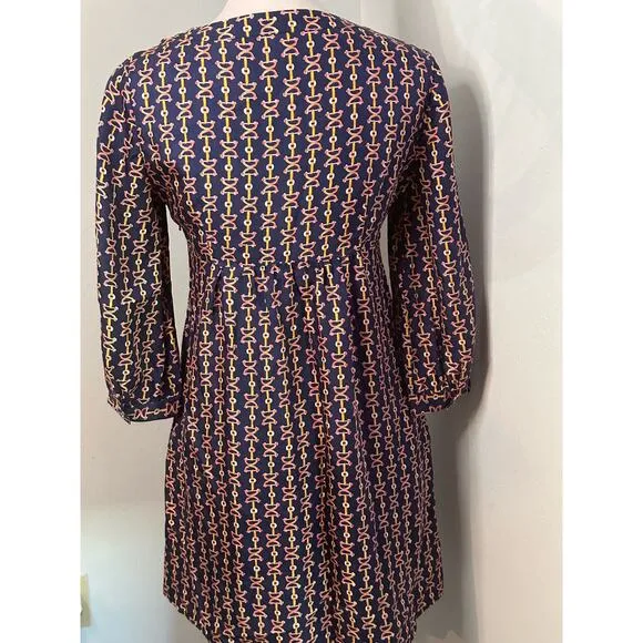 Lilly Pulitzer equestrian 100% pure silk high waisted mini dress. Sz 2