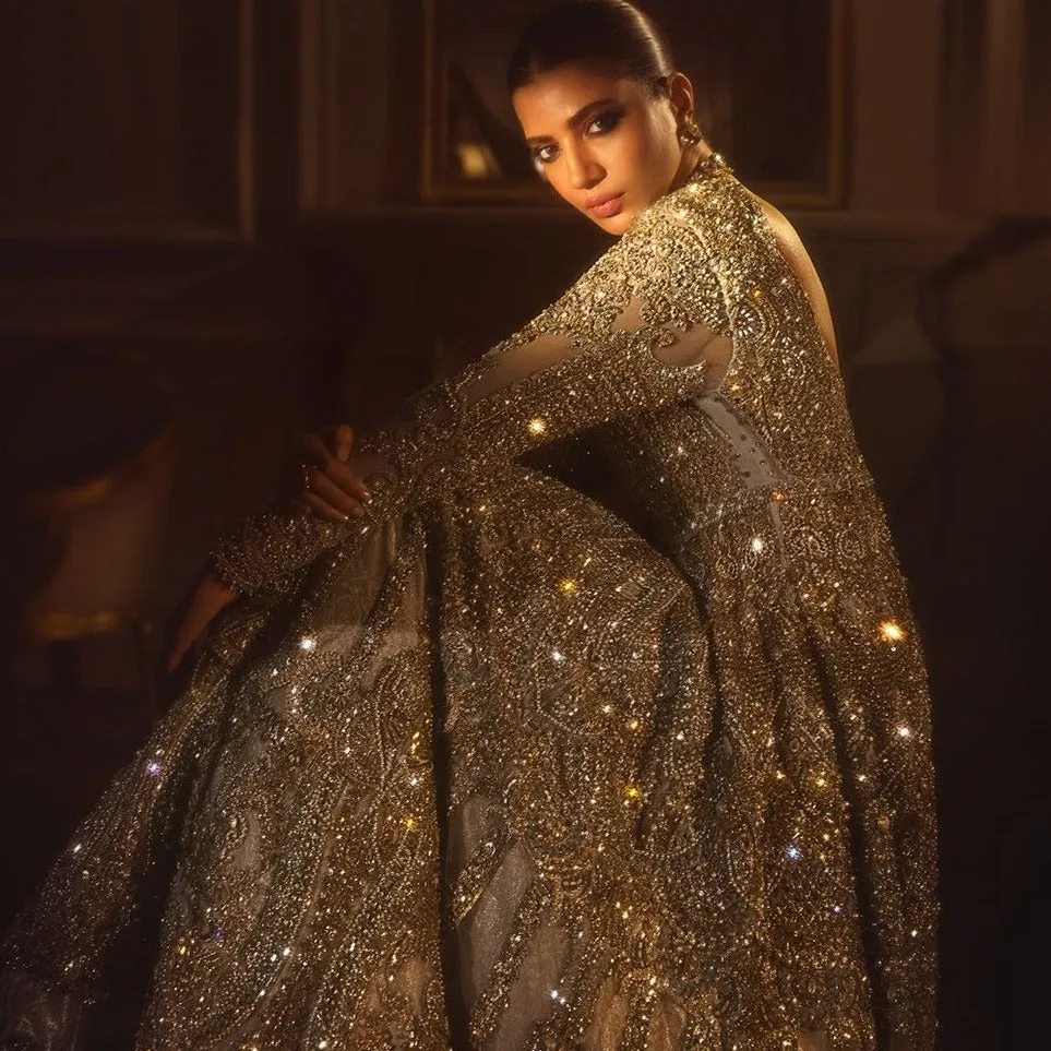 Long Tail Gown Style Dress for Indian Bridal Wear