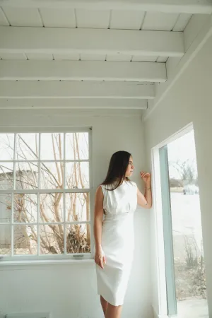 Madeline High Neck Ruched Dress