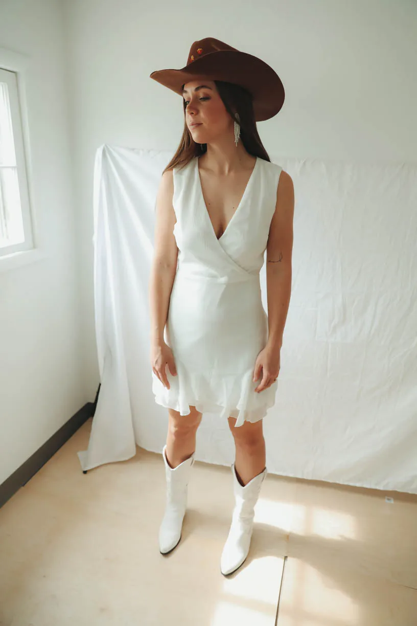 Madeline High Neck Ruched Dress