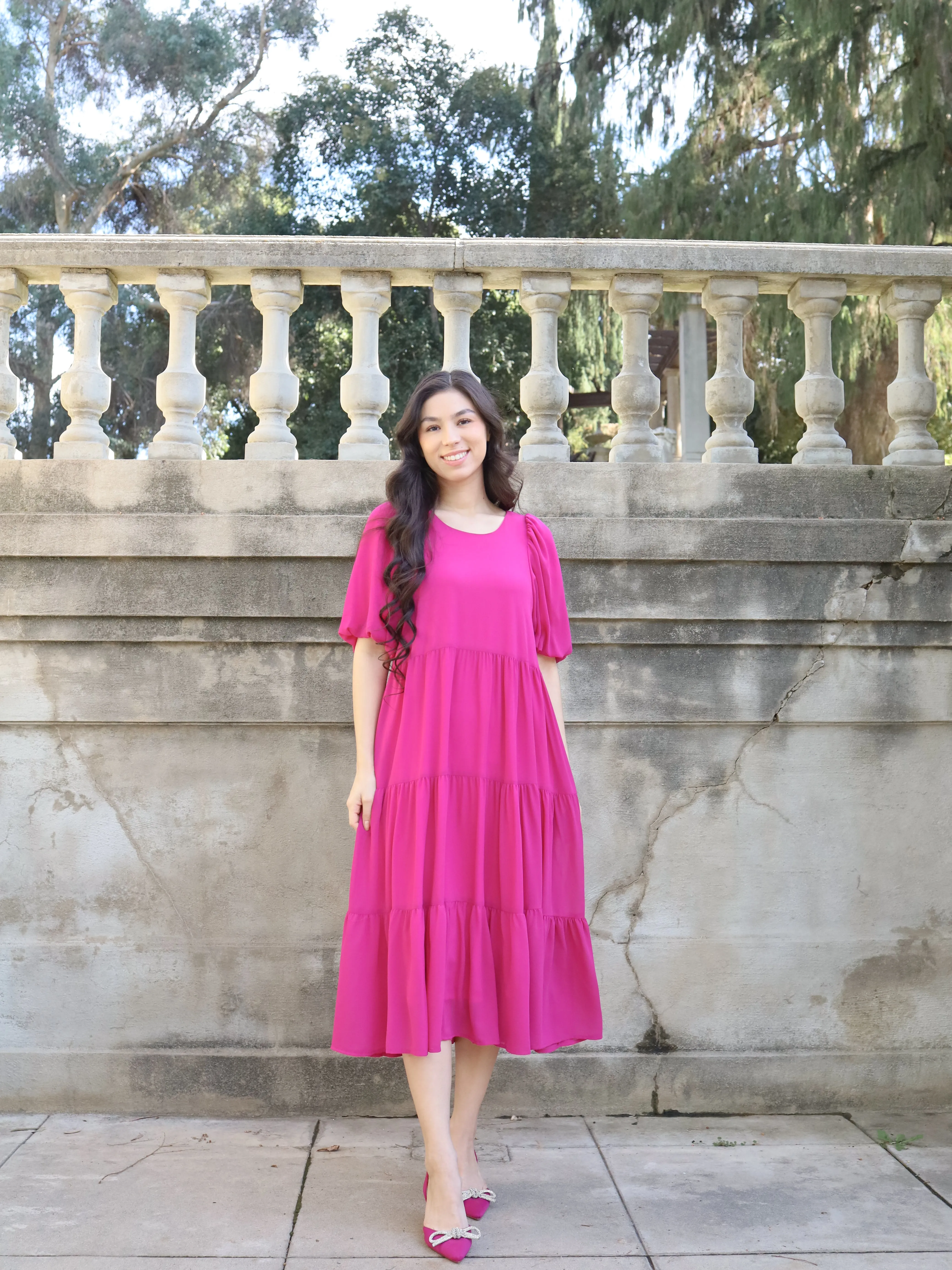 Mariah Dress - Magenta