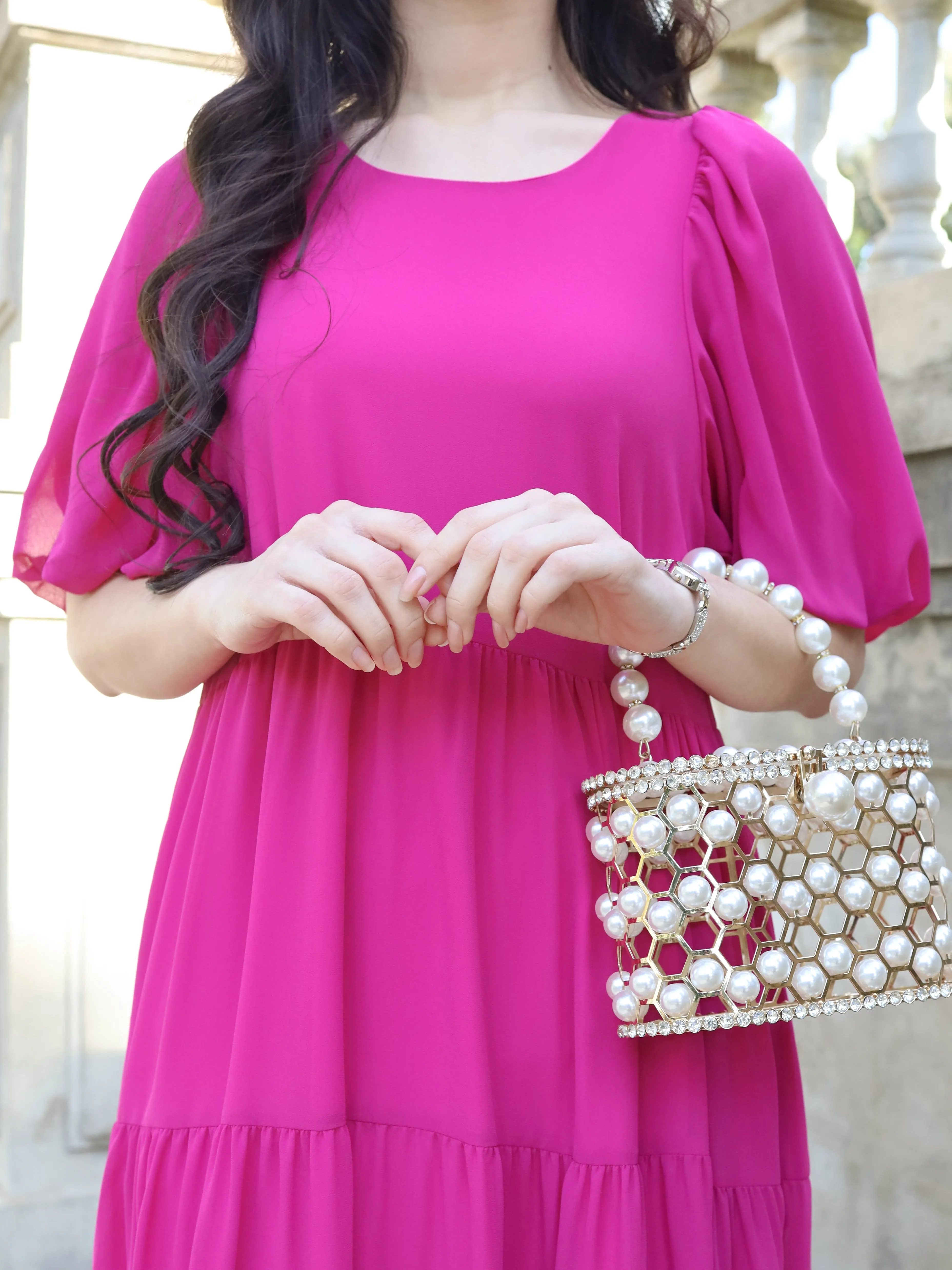 Mariah Dress - Magenta