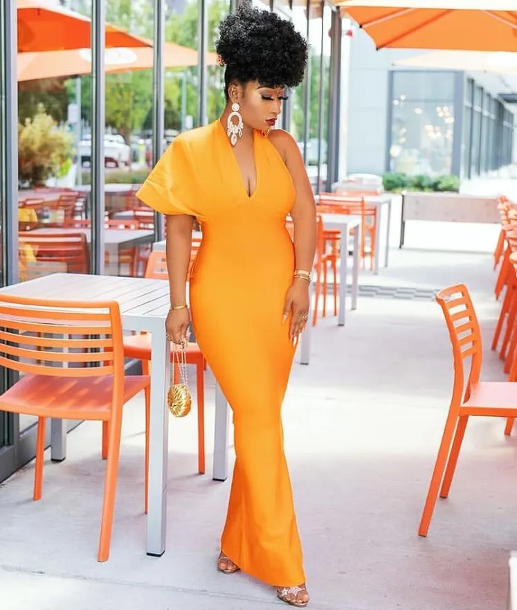 Maxi Long Bandage Dress