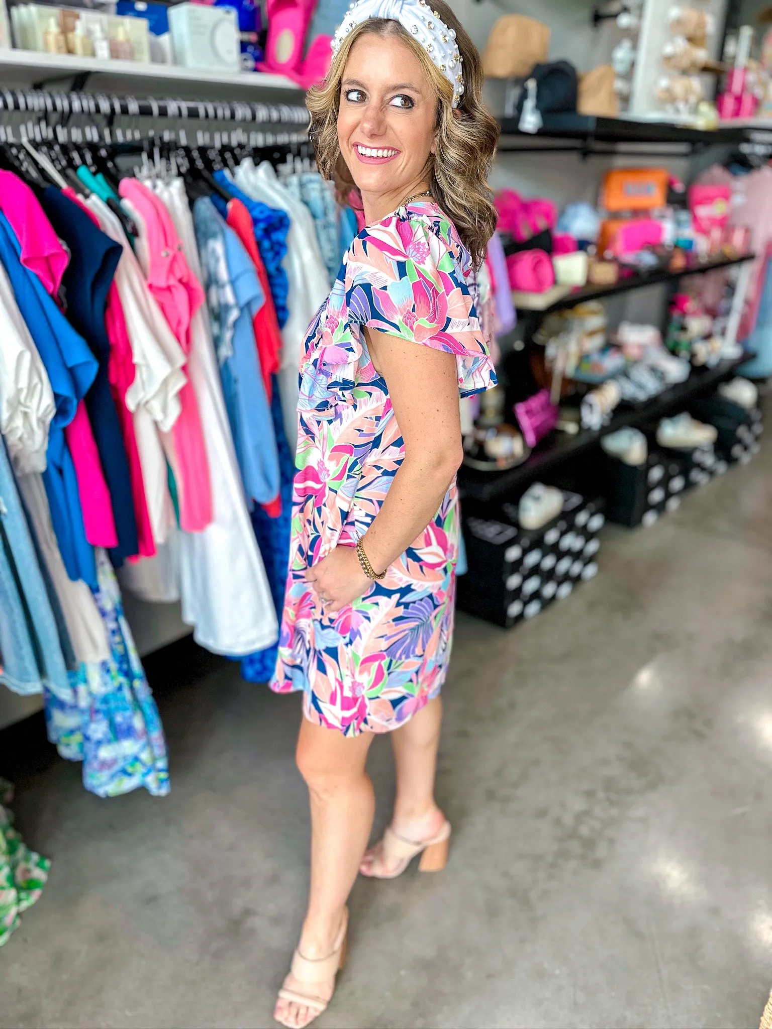 Meet Me In The Tropics Scoop Neck Dress