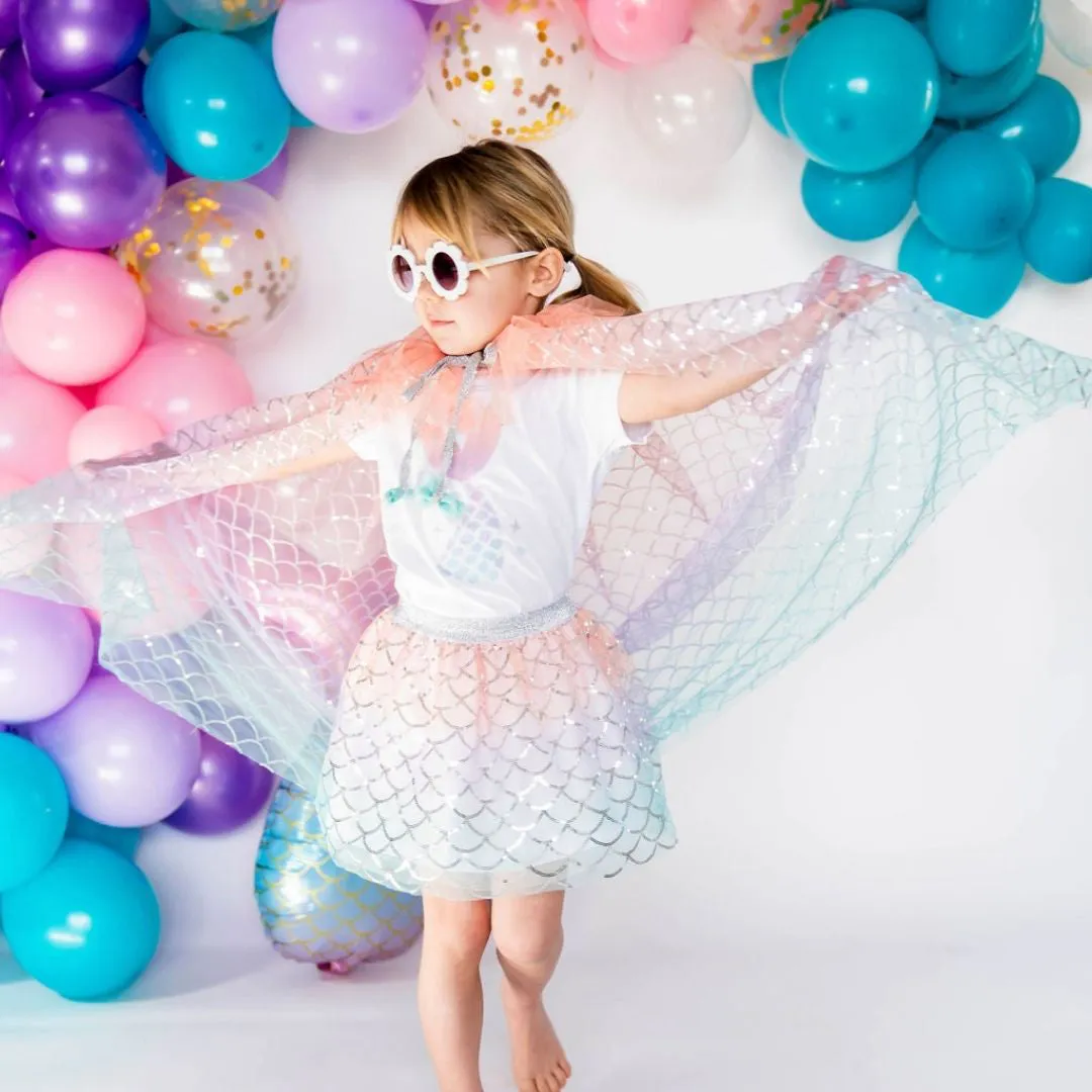Mermaid Ombre w/Silver Tutu