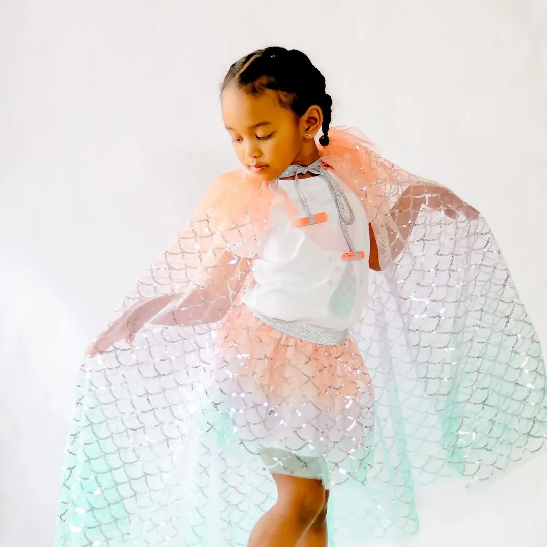 Mermaid Ombre w/Silver Tutu