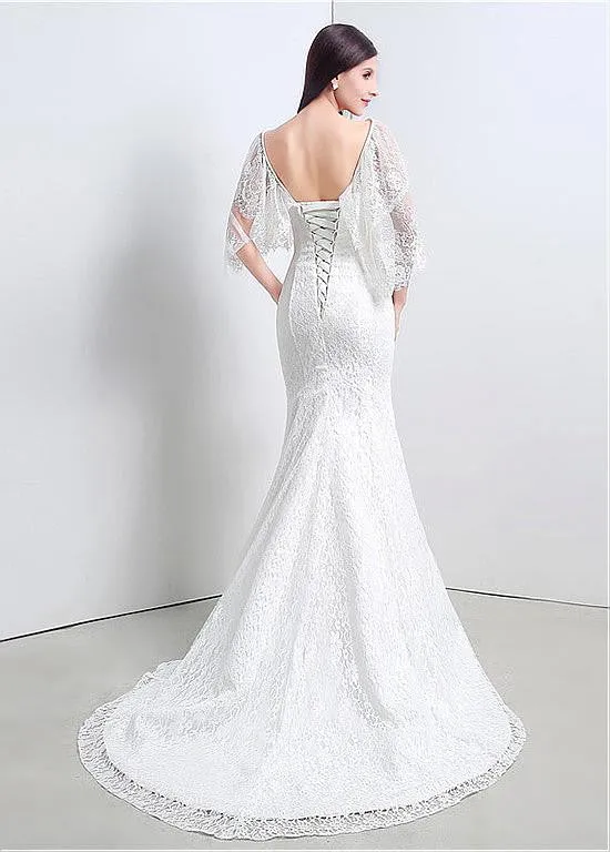 Mermaid Wedding Dresses With Jacket