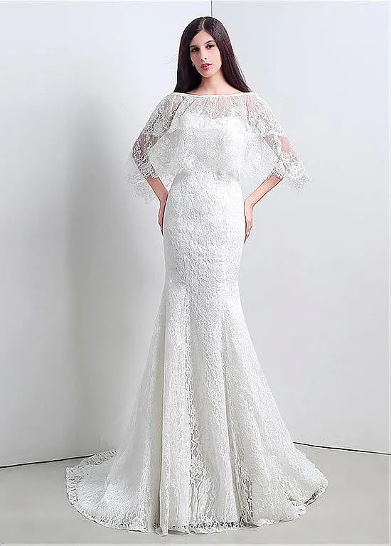 Mermaid Wedding Dresses With Jacket