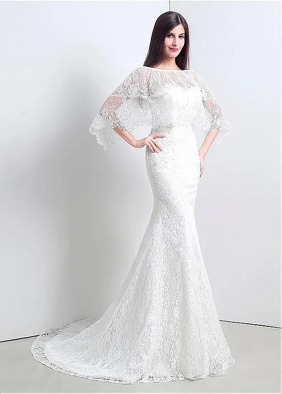 Mermaid Wedding Dresses With Jacket