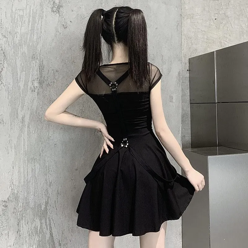 Mesh Dark Dress SD00674