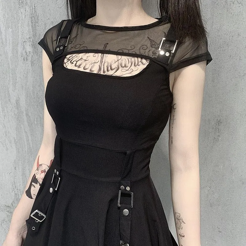 Mesh Dark Dress SD00674