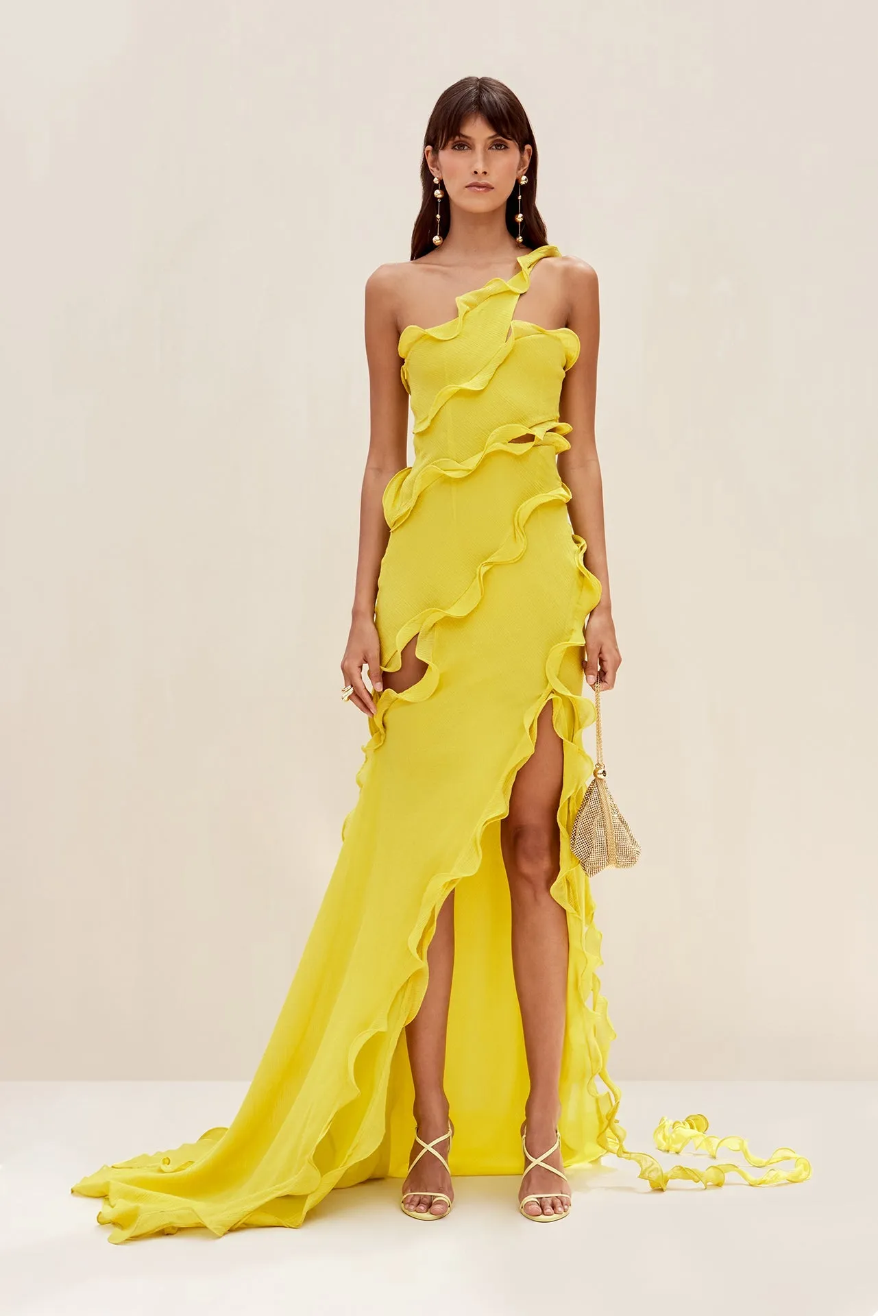 Micola Long Gown - Limonchello