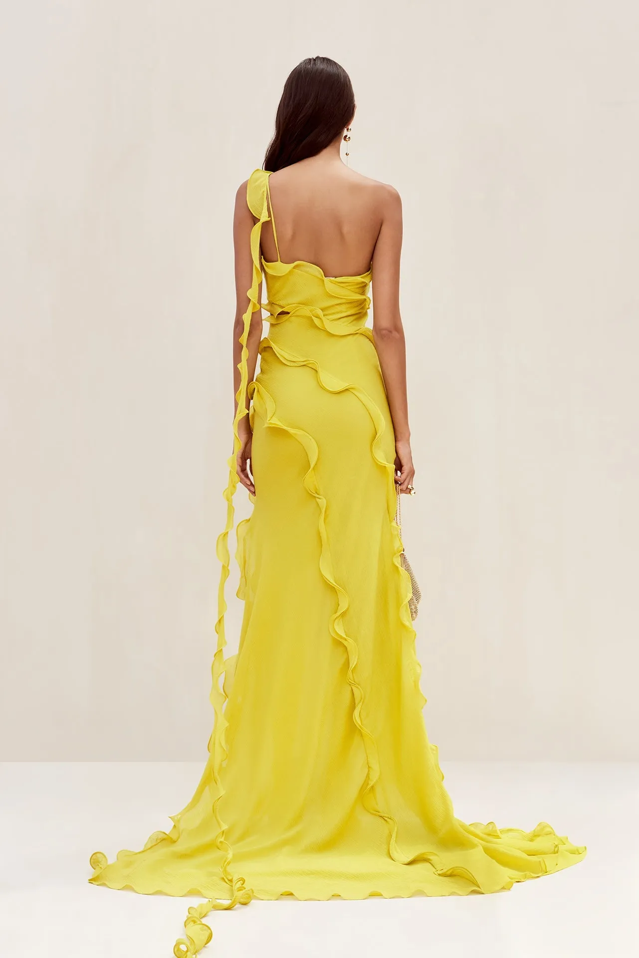Micola Long Gown - Limonchello