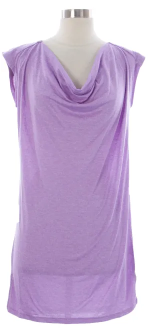 NAILA Women's Purple Cowl Neck Halaya Dress Dre2PURP $110 NEW