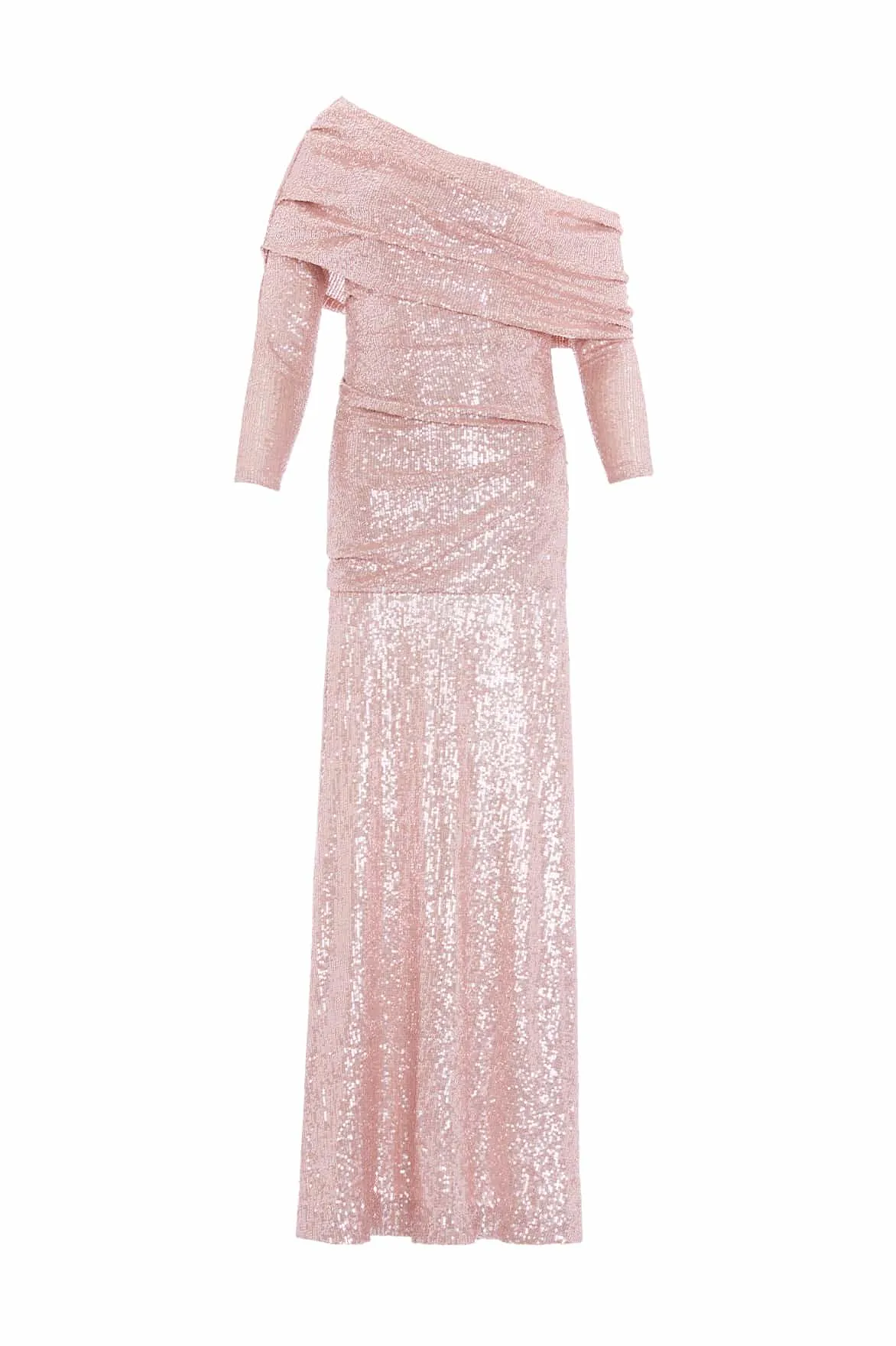 Nova One-Shoulder Ankle Gown