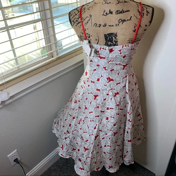 NWT Bebe Rose Silk Swing Dress