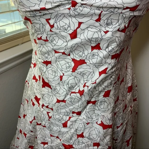 NWT Bebe Rose Silk Swing Dress