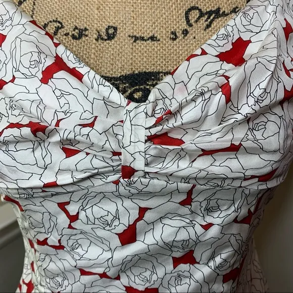NWT Bebe Rose Silk Swing Dress