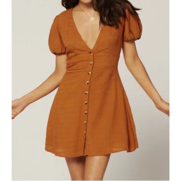 NWT L*Space Sabrina Dress in Hazelnut*