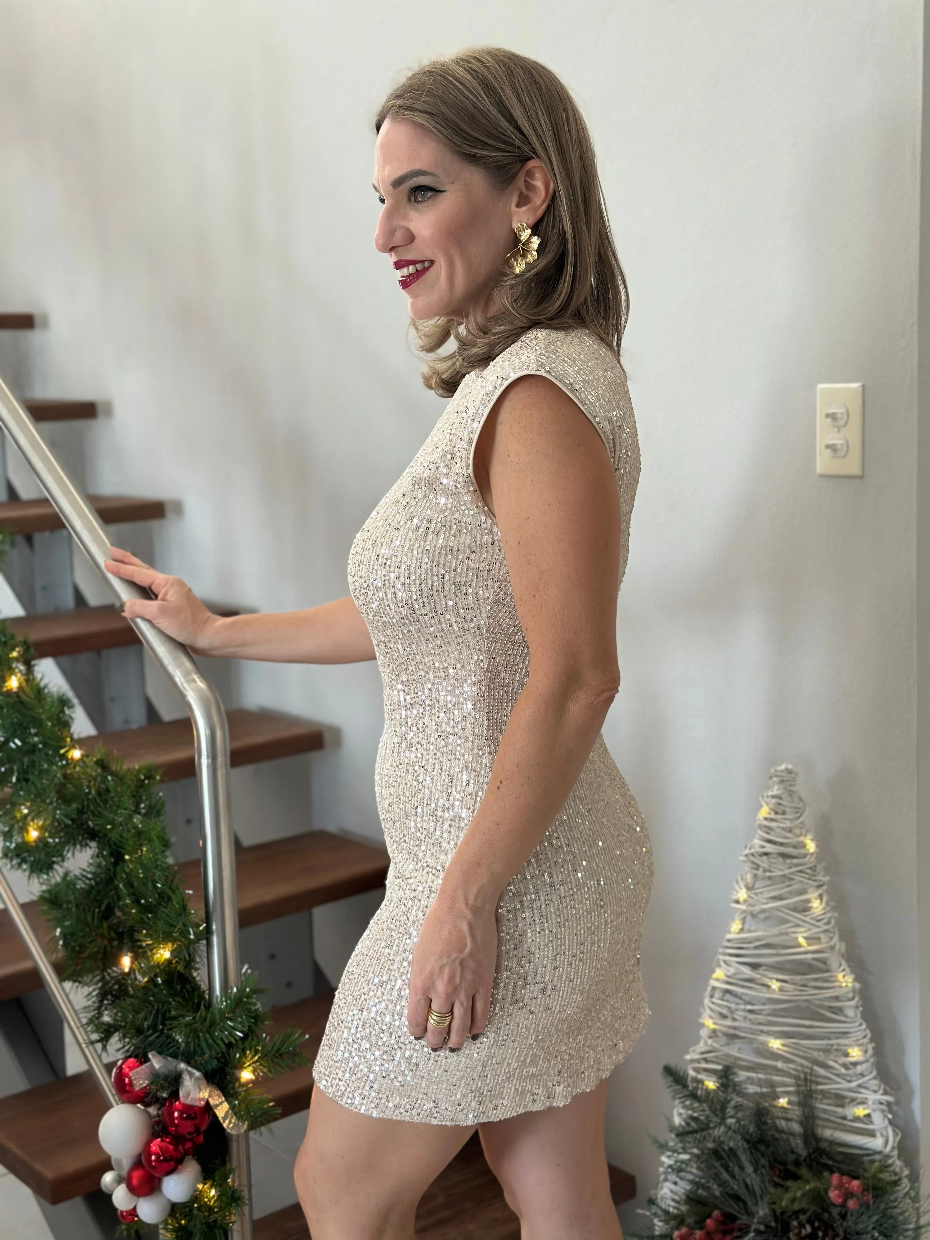 NY Eve Short Glitter Dress