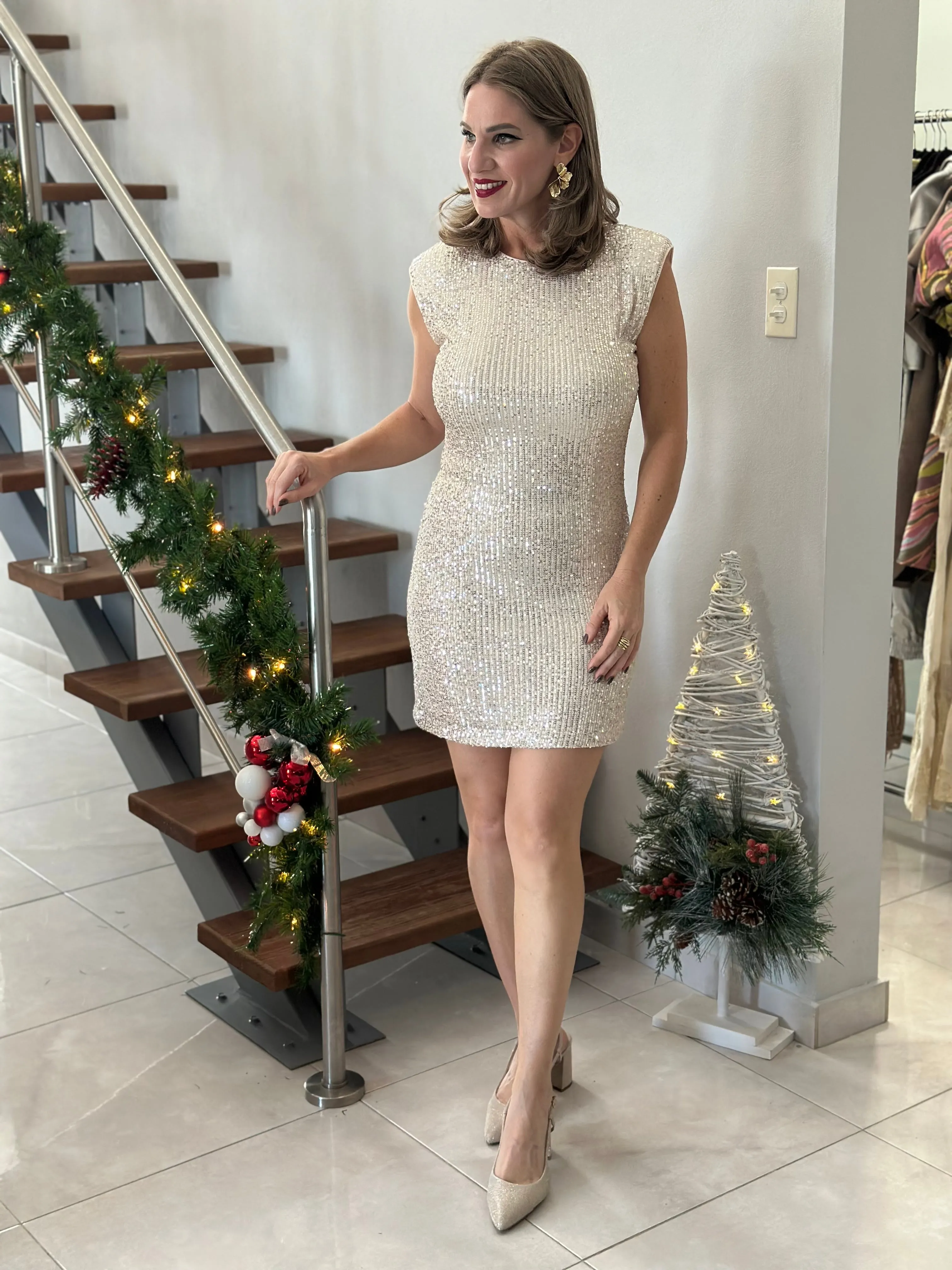 NY Eve Short Glitter Dress