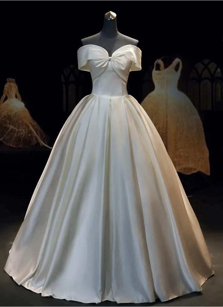 Off the Shoulder Ball Gown Wedding Dress ET3024