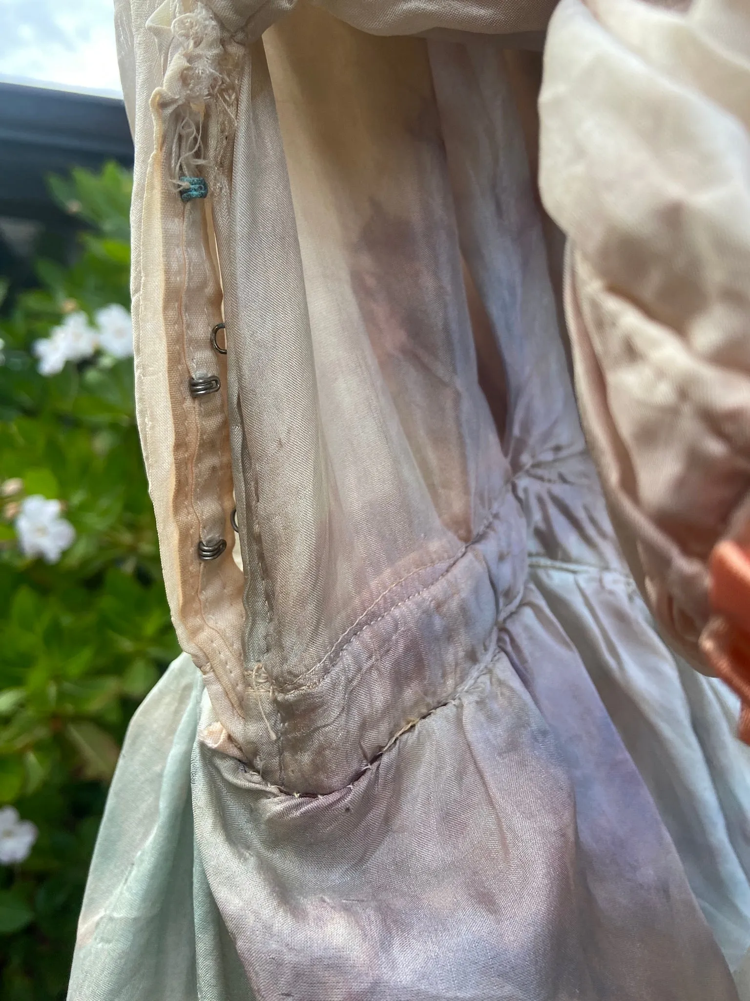 OOAK Hand Dyed Silk Baroque Style Dress