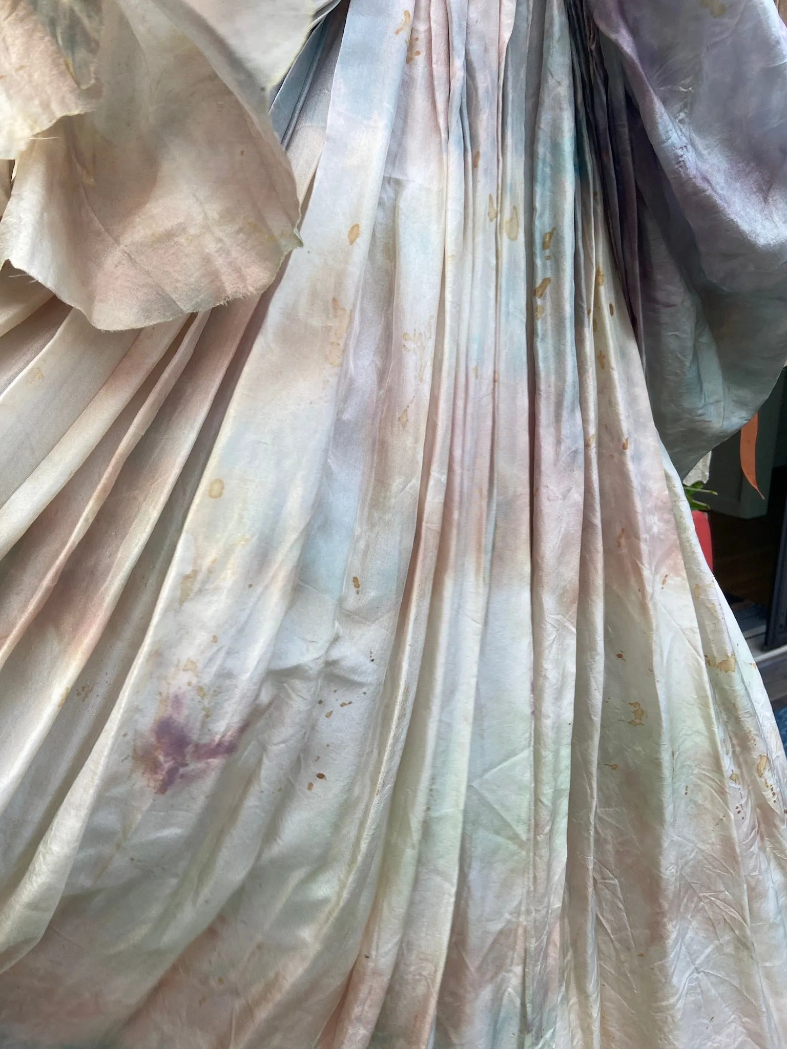 OOAK Hand Dyed Silk Baroque Style Dress