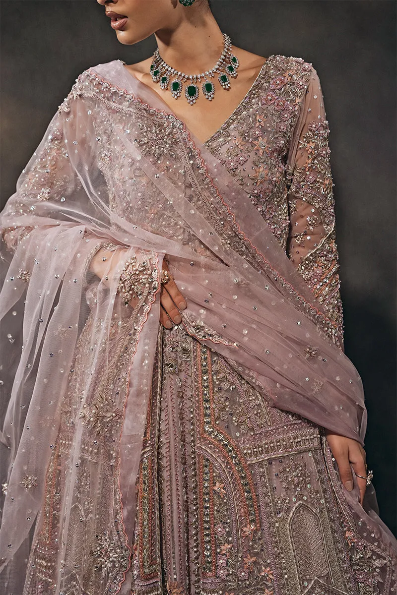 Open Gown Lehenga and Dupatta Pakistani Bridal Dress