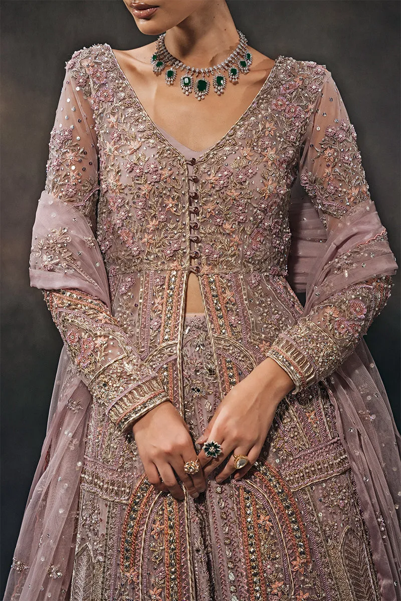 Open Gown Lehenga and Dupatta Pakistani Bridal Dress