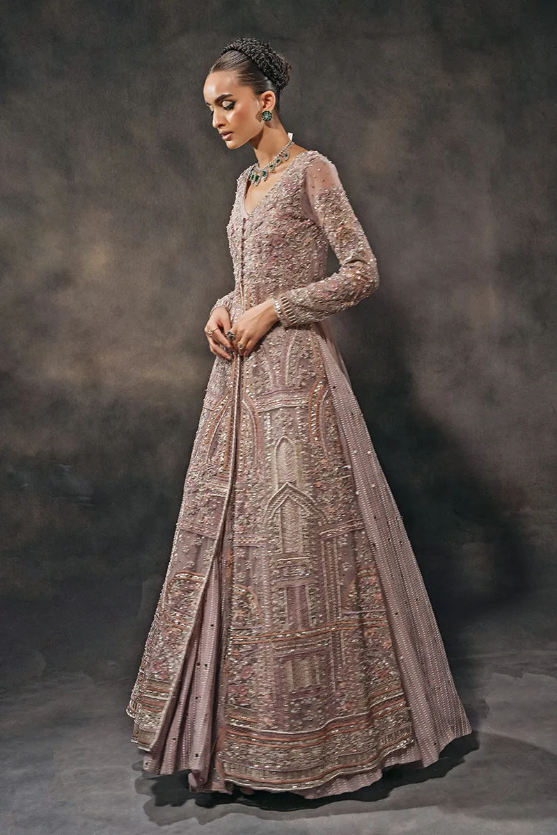 Open Gown Lehenga and Dupatta Pakistani Bridal Dress