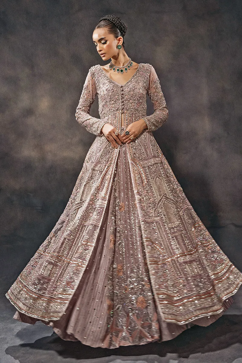 Open Gown Lehenga and Dupatta Pakistani Bridal Dress