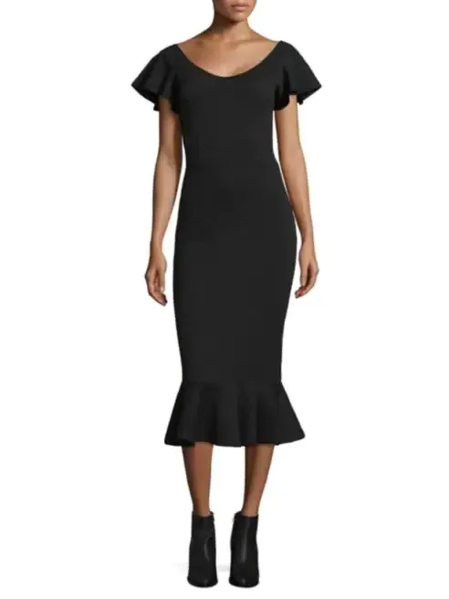 Opening Ceremony Black Scoop Neck Dress