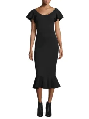 Opening Ceremony Black Scoop Neck Dress