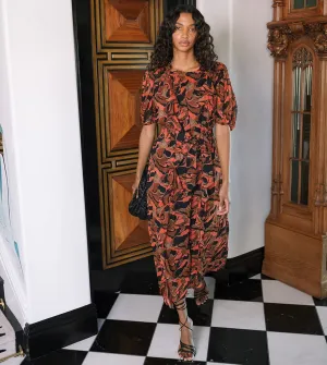 Paige Printed Midi Dress