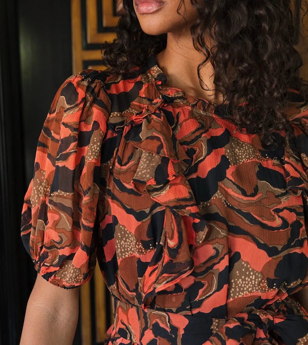 Paige Printed Midi Dress