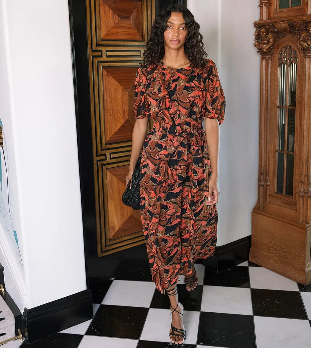 Paige Printed Midi Dress